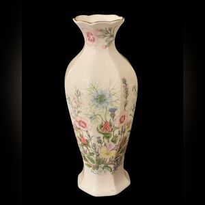 Aynsley China "Wild Tudor" Hand-Painted Vase